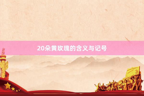 20朵黄玫瑰的含义与记号